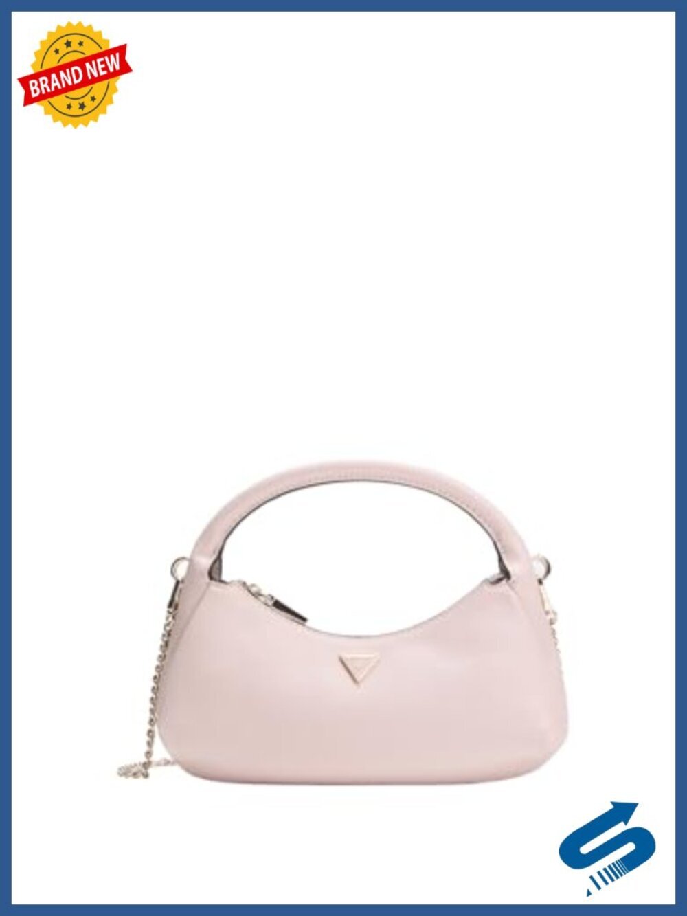 Mini Hobo Shoulder Bag with Interior Zip Pocket and Detachable Crossbody Strap